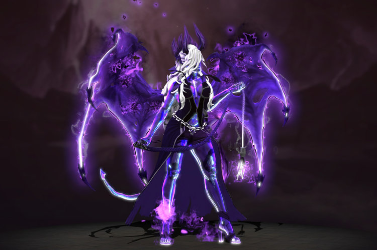 Скачать скин Purple Queen Custom Arcana Pinkie And Darkness мод для Dota 2 на Queen Of Pain - DOTA 2 ГЕРОИ